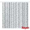 RAYEN Κουρτίνα μπάνιου 180x200cm λευκό/μπλε, πολυεστέρας