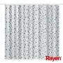 RAYEN Κουρτίνα μπάνιου 180x200cm λευκό/μπλε, πολυεστέρας