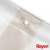 RAYEN Κουρτίνα μπάνιου 180x200cm λευκό/μπεζ, PEVA