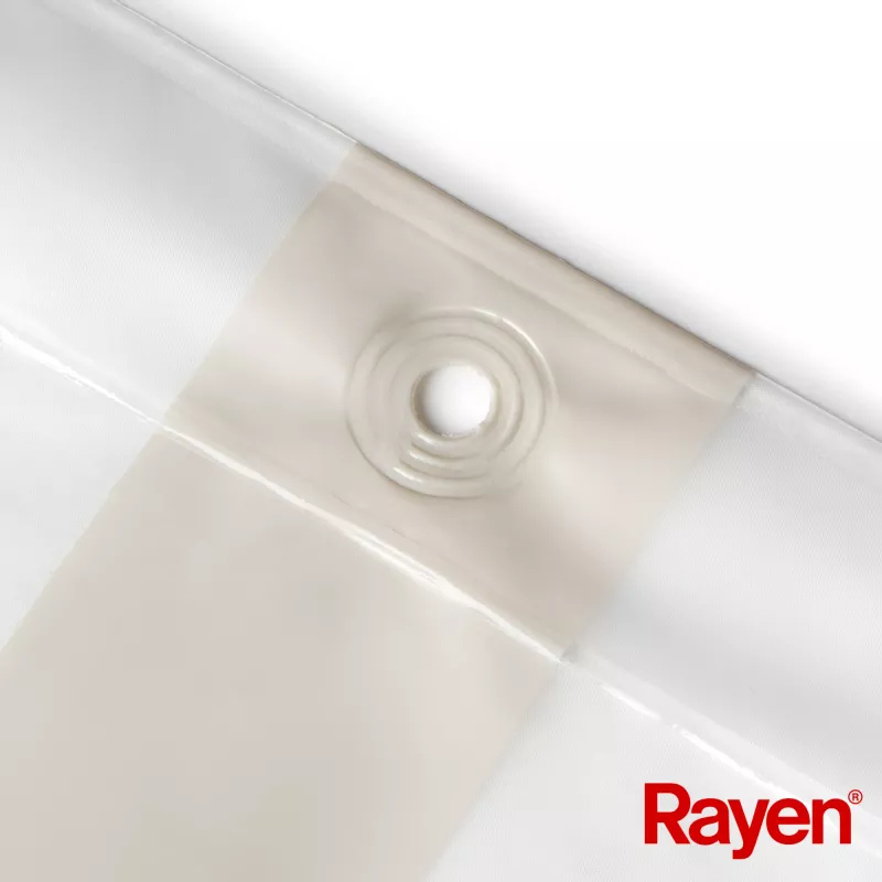 RAYEN Κουρτίνα μπάνιου 180x200cm λευκό/μπεζ, PEVA