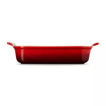 LE CREUSET Ορθογώνιο ταψί Heritage κεραμικό 32x24cm / 4L κόκκινο