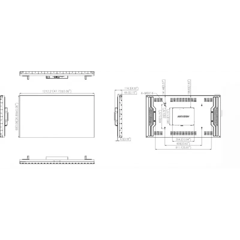 Hikvision DS-D2055LE-G 55 ιντσών Full HD LED οθόνη