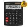 REBELL RE-8118-12 BX Ημι-επιτραπέζια αριθμομηχανή τσέπης, κεκλιμένη οθόνη LCD 12 ψηφίων, Dual-Power ηλιακή & μπαταρίας, μαύρο