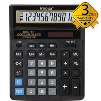 Επιτραπέζια αριθμομηχανή Rebell BDC712GL