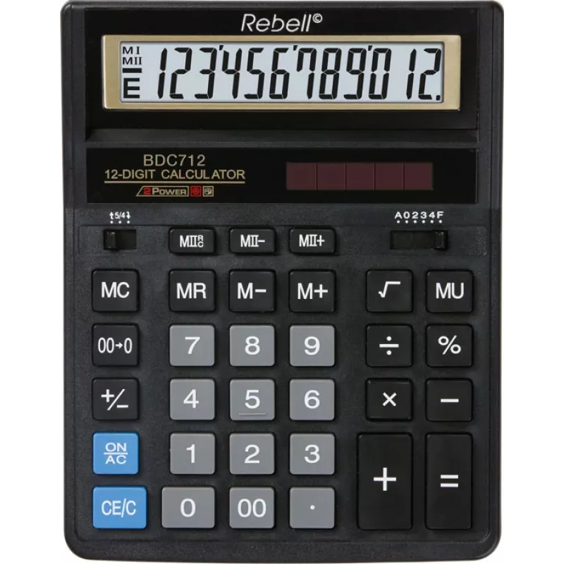 Επιτραπέζια αριθμομηχανή Rebell BDC712GL