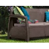KETER Corfu Love Seat Max καφέ τριθέσιος καναπές κήπου