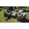 KETER Corfu Love Seat Max καφέ τριθέσιος καναπές κήπου