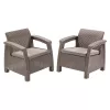 KETER Καρέκλες κήπου Corfu Duo Set μπεζ