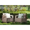 KETER Καρέκλες κήπου Corfu Duo Set μπεζ