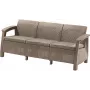 KETER Corfu Love Seat Max μπεζ τριθέσιος καναπές κήπου