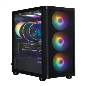 Zalman M4 SE Μαύρο mATX Mini Tower Κουτί PC με 6x 120mm FRGB ανεμιστήρες