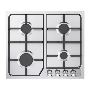 ISEASY MGBG-604C Ελεύθερος Επαγγελματικός Φούρνος Υγραερίου με Φούρνο 65L και Γκριλ, Ανοξείδωτο Ατσάλι