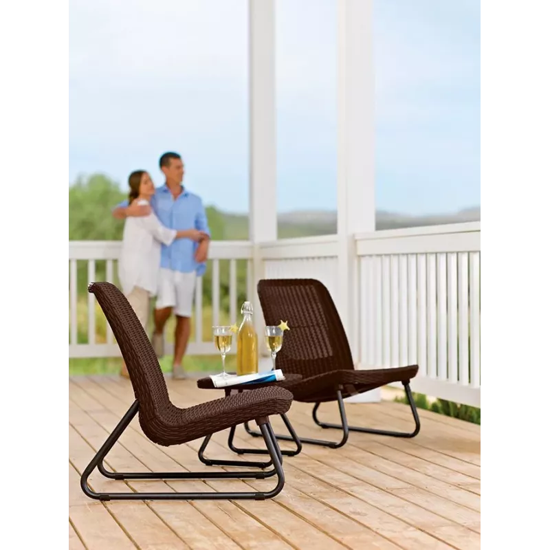 KETER Σετ Επίπλων Κήπου Rio Patio Set Καφέ