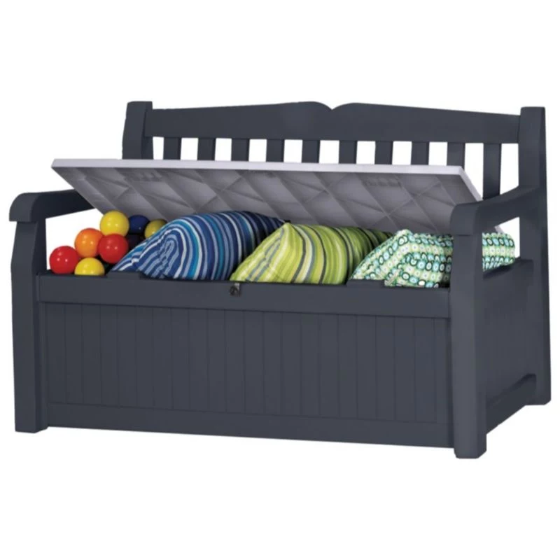 KETER Παγκάκι αποθήκευσης Eden Garden Bench 265L γκρι
