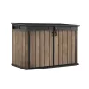 KETER Κήπου σπίτι Deco Horizontal υπόστεγο απόχρωση ξύλου φλαμουριάς