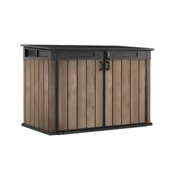 KETER Κήπου σπίτι Deco Horizontal υπόστεγο απόχρωση ξύλου φλαμουριάς