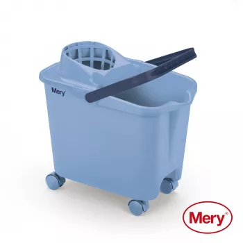 MERY Κουβάς 14L με τροχούς μπλε