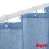 RAYEN Κουρτίνα μπάνιου 180x200cm μπλε, Πολυεστέρας