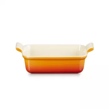 LE CREUSET Ορθογώνιο ταψί Heritage Κεραμικό 19x14cm / 1,1L πορτοκαλί