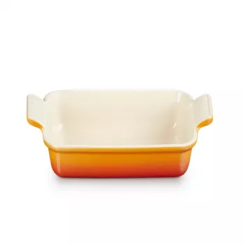 LE CREUSET Ορθογώνιο ταψί Heritage Κεραμικό 19x14cm / 1,1L πορτοκαλί