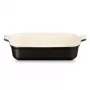 Le Creuset Rectangular Heritage Stoneware 32x24cm / 4L μαύρο