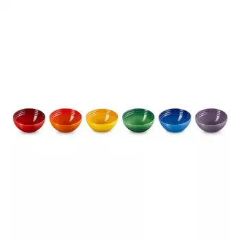 LE CREUSET σετ 6 κεραμικών μπολ 330ml σε διάφορα χρώματα