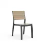 KETER Καρέκλα κήπου Deco Corale όψη teak/γκρι