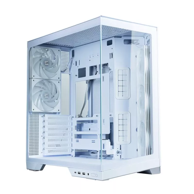 Zalman D50 Κουτί PC ATX Mid-Tower, 3x ανεμιστήρες 120mm, λευκό