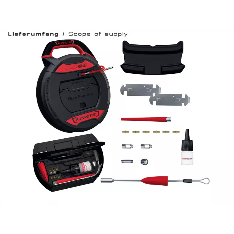 Runpotec GF3 Εργαλείο διέλευσης καλωδίων 3 mm χωρίς MZ- 30 m 10197 (10197)
