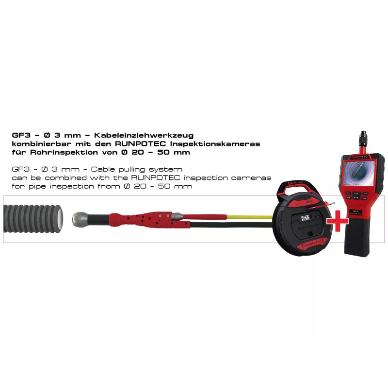 Runpotec GF3 Εργαλείο διέλευσης καλωδίων 3 mm χωρίς MZ- 30 m 10197 (10197)