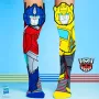 MADMIA Παιδικές Κάλτσες μέχρι το γόνατο Transformers Optimus Bumblebee 3D / Mm247