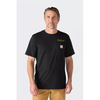 Carhartt Irvine Hard Work T-Shirt ΜΑΥΡΟ