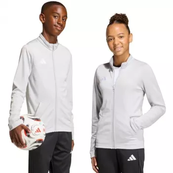 adidas Entrada 26 προπονητικό φούτερ για παιδιά ανοιχτό γκρι JZ6610 116cm