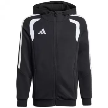 adidas Tiro 26 League Sweat Full Zip Hoodie παιδικό φούτερ μαύρο KF3324 164cm