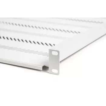 DIGITUS TN-19-550-1U-GY σταθερό ράφι rack 1U, βάθος 550 mm, γκρι RAL 7035, αντοχή 25 kg