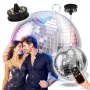LIGHT4ME MBM 40 IR ντισκόμπαλα με καθρέφτη ασημί