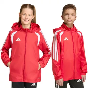 adidas Tiro 26 League Windbreaker παιδικό μπουφάν κόκκινο JY9724 152cm