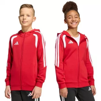 adidas Tiro 26 League Sweat Full Zip Hoodie παιδικό φούτερ κόκκινο KF9101 152cm