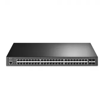 TP-Link JetStream TL-SG3452XP Διακόπτης δικτύου Managed L2+ Gigabit Ethernet (10/100/1000) Υποστήριξη PoE 1U Μαύρο