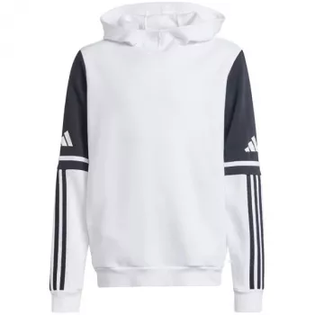 Παιδικό φούτερ με κουκούλα adidas Squadra 25 Sweat Hoody λευκό JD4807 128cm