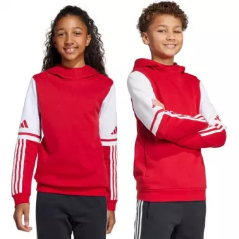 Παιδικό φούτερ με κουκούλα adidas Squadra 25 Sweat Hoody κόκκινο JD4805 128cm