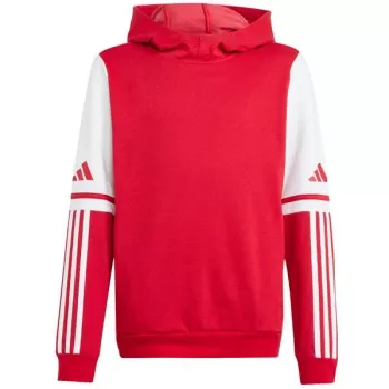 Παιδικό φούτερ με κουκούλα adidas Squadra 25 Sweat Hoody κόκκινο JD4805 128cm
