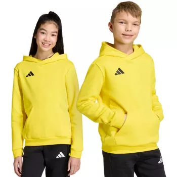 Παιδικό φούτερ με κουκούλα adidas Entrada 26 Hoody κίτρινο JZ6564 116cm