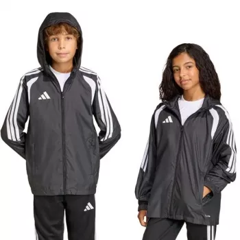 Παιδικό αντιανεμικό μπουφάν adidas Tiro 26 League μαύρο JY9726 152cm