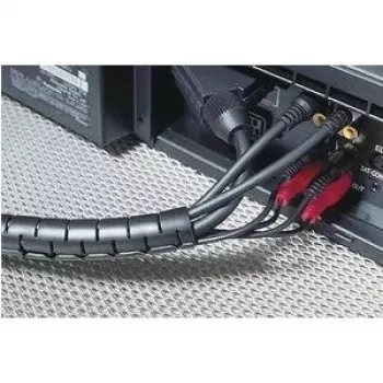 HellermannTyton 161-64301 Spiralflex SFPP Σπιράλ σωλήνας, πολυπροπυλένιο, μαύρο, 10 mm εξωτερική διάμετρος, 25 m μήκος, -60 έως 110 °C