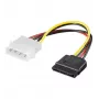 EXSYS Καλώδιο τροφοδοσίας S-ATA 1 x 4 Pin σε 1 x 15 Pin, 15 cm (EX-K3610)