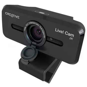Creative Live! Cam Sync V3 2K QHD Webcam με Διπλά Μικρόφωνα και Κάλυμμα Απορρήτου, Μαύρο