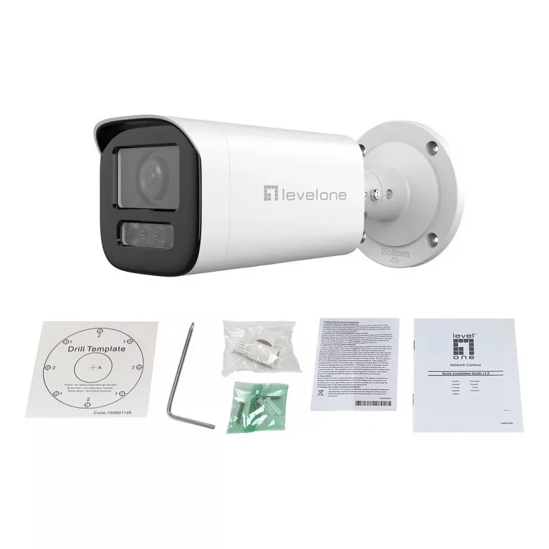 LevelOne IPCam FCS-5222 Dome 2MP H.265 IR PoE Δικτυακή Κάμερα