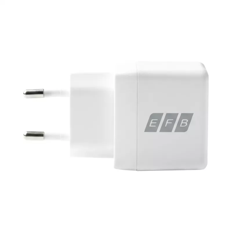 EFB Elektronik G301CE 30W USB-C GaN Σετ φορτιστή με καλώδιο USB-C 2m, Λευκό
