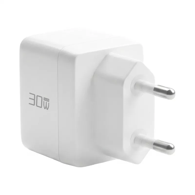 EFB Elektronik G301CE 30W USB-C GaN Σετ φορτιστή με καλώδιο USB-C 2m, Λευκό